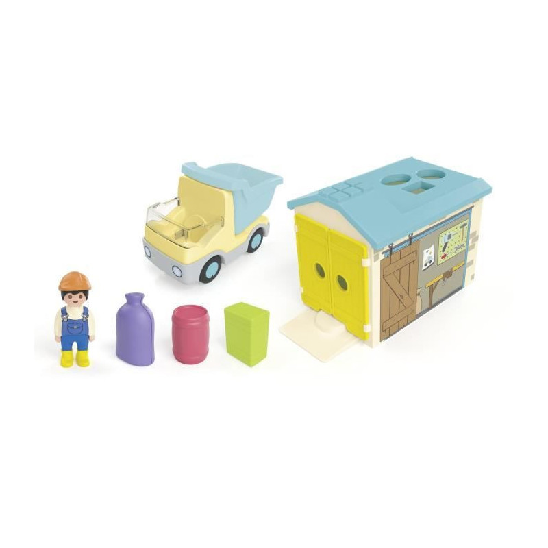 PLAYMOBIL Junior 71686 Truck and Garage Worker, Disney, From 12 months
