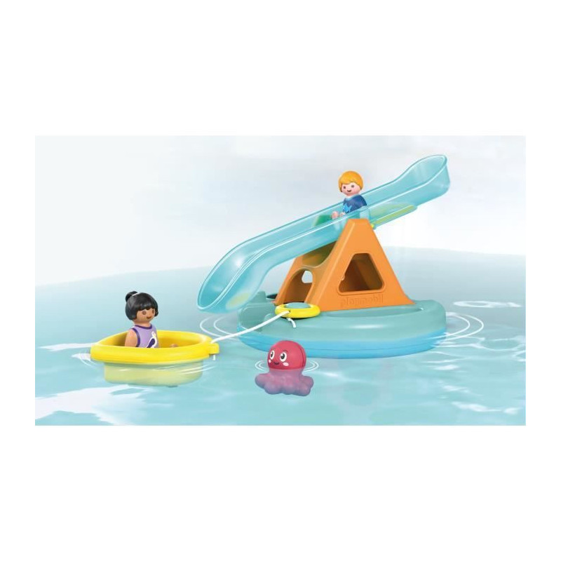 PLAYMOBIL Junior 71687 Island with water slideIncludes two figures, a