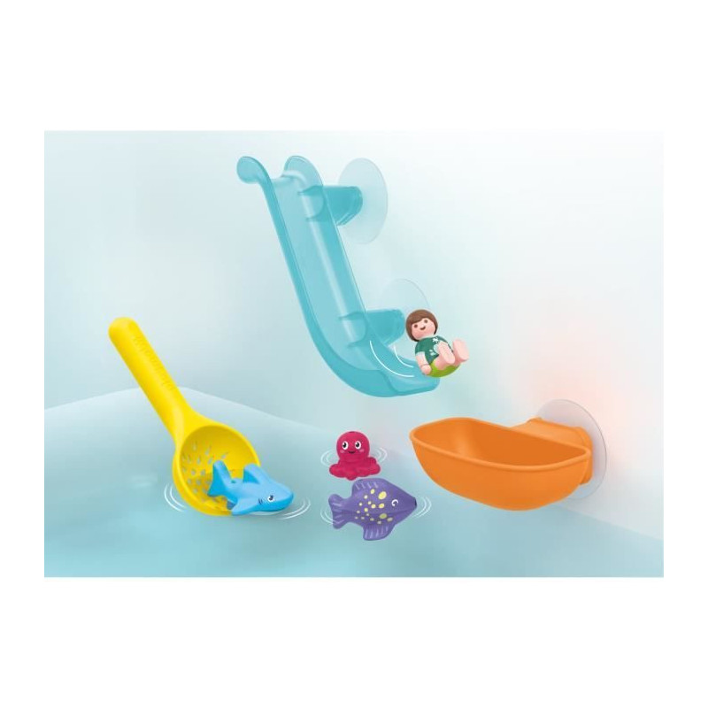 PLAYMOBIL Junior 71689 Water Slide and Sea Animals Includes figure, an