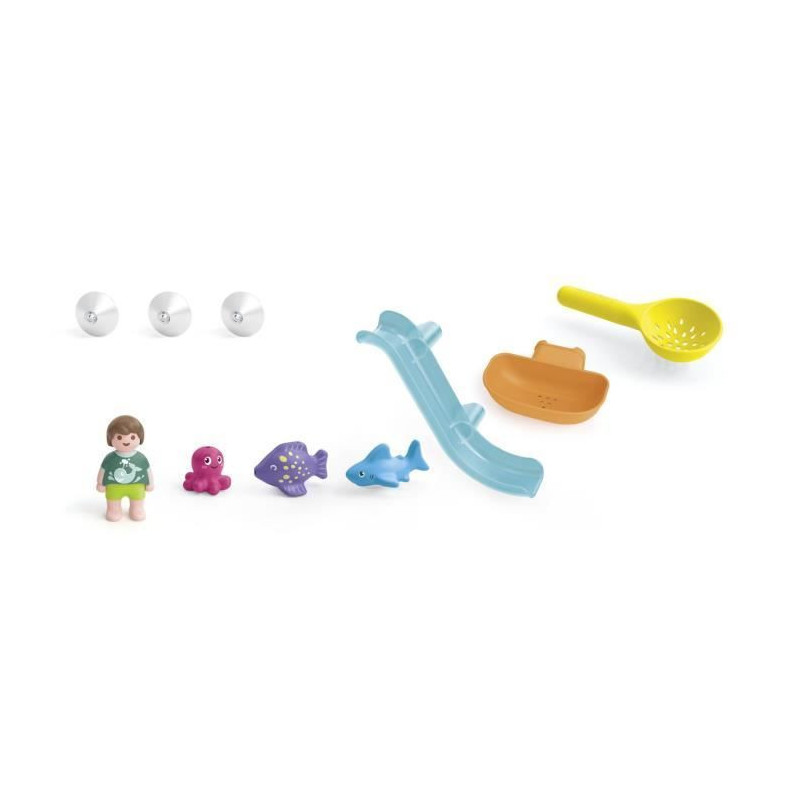 PLAYMOBIL Junior 71689 Water Slide and Sea Animals Includes figure, an
