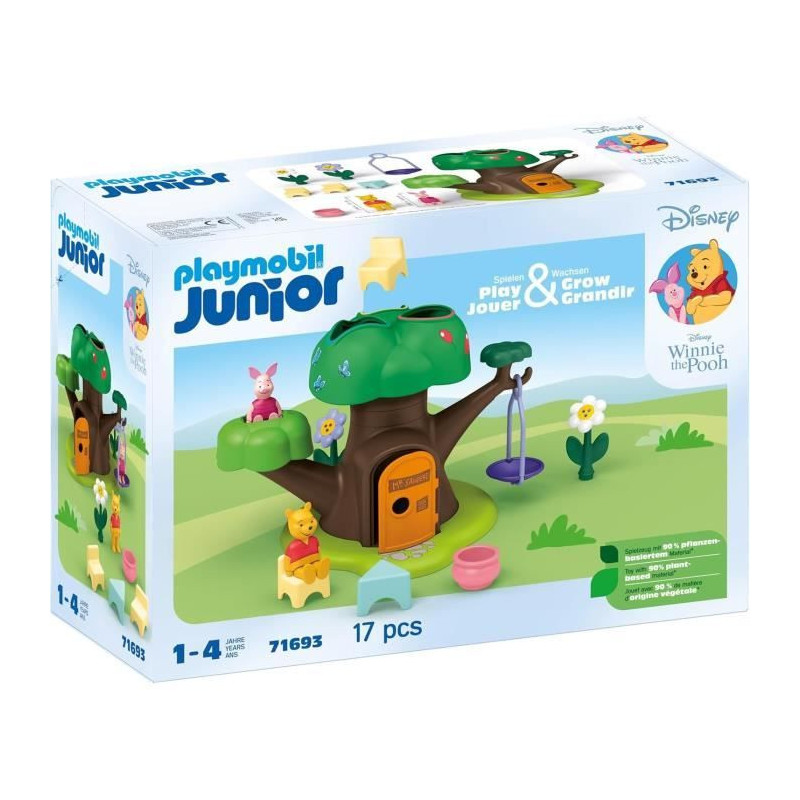PLAYMOBIL JUNIOR 71693 Winnie the Pooh and Piglet with cabin