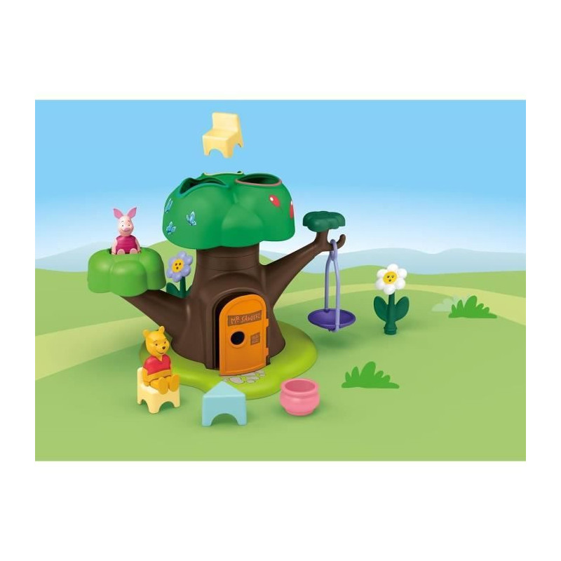 PLAYMOBIL JUNIOR 71693 Winnie the Pooh and Piglet with cabin