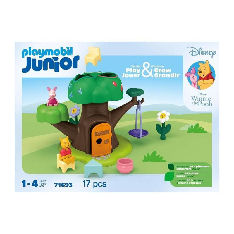 PLAYMOBIL JUNIOR 71693 Winnie the Pooh and Piglet with cabin