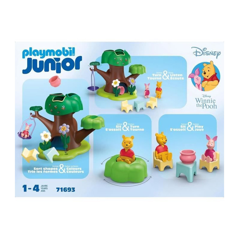 PLAYMOBIL JUNIOR 71693 Winnie the Pooh and Piglet with cabin