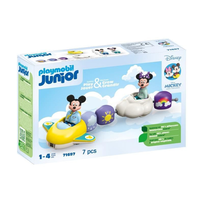PLAYMOBIL 71697 Mickey and Minnie's Cloud Train - Disney - Includes Mi