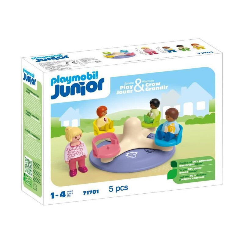 PLAYMOBIL Junior 71701 Children and turnstile - Includes four figures