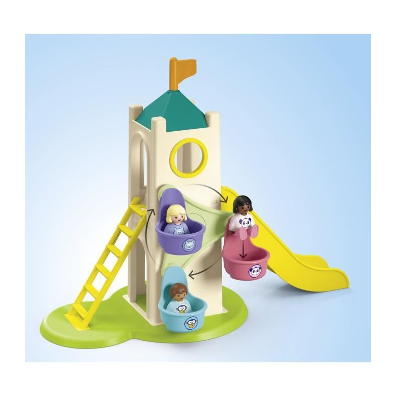 PLAYMOBIL Junior 71703 Playground with giant slide Includes five figur