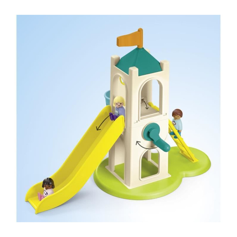 PLAYMOBIL Junior 71703 Playground with giant slide Includes five figur