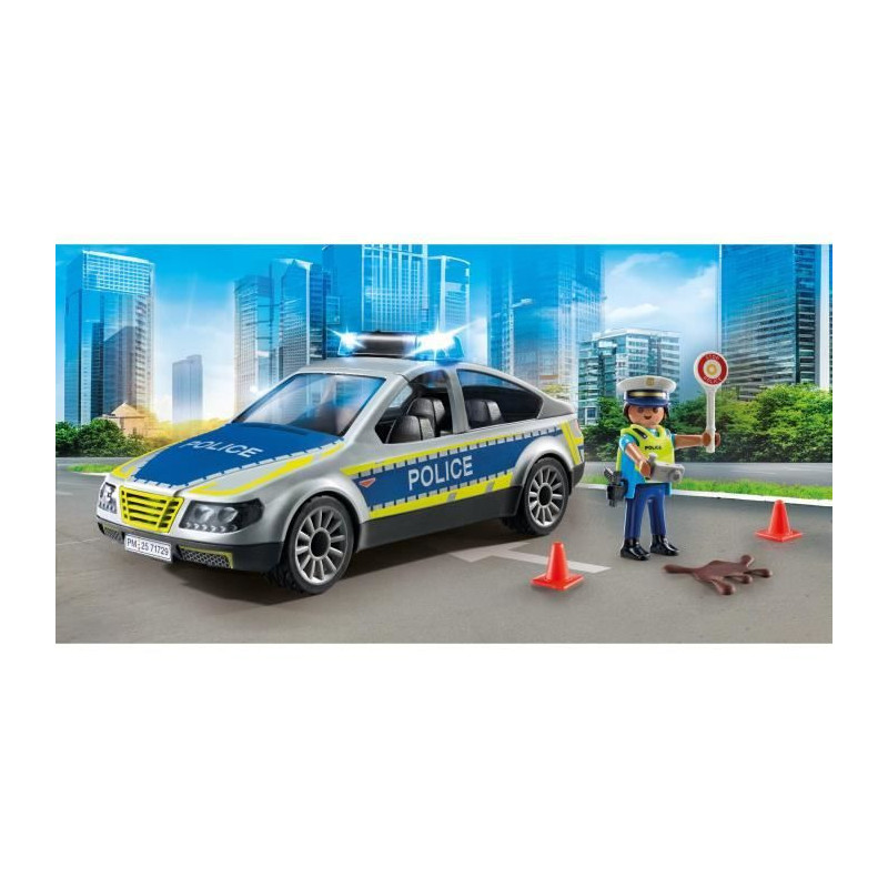 PLAYMOBIL 71729 Police car with siren and flashing light