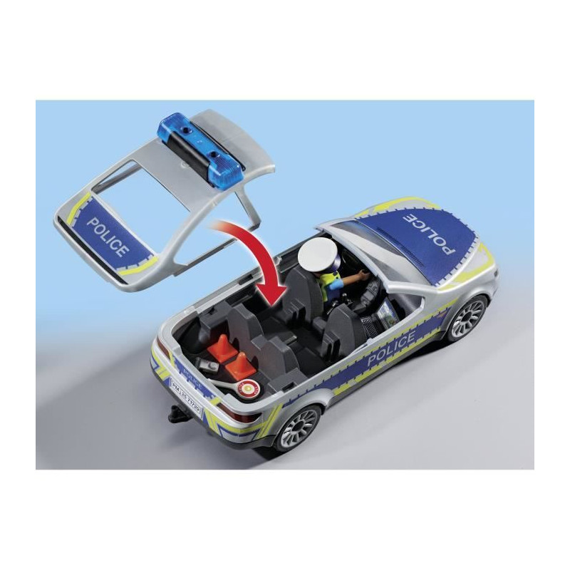 PLAYMOBIL 71729 Police car with siren and flashing light