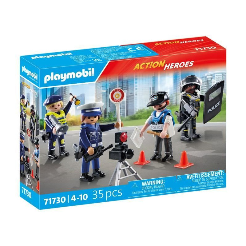 PLAYMOBIL 71730 Police Jobs Set: 4 Police Officers