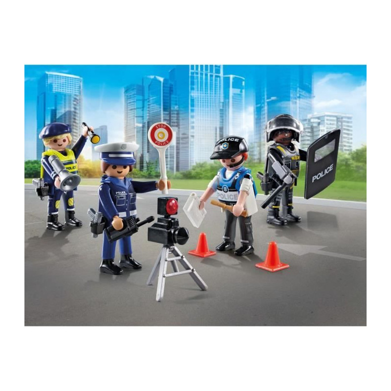 PLAYMOBIL 71730 Police Jobs Set: 4 Police Officers