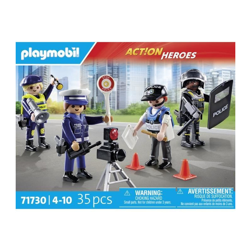 PLAYMOBIL 71730 Police Jobs Set: 4 Police Officers