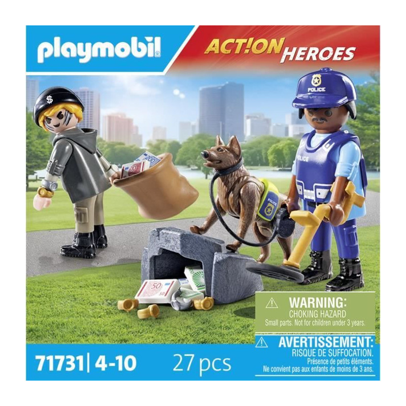 PLAYMOBIL 71731 Police Dog and Thief
