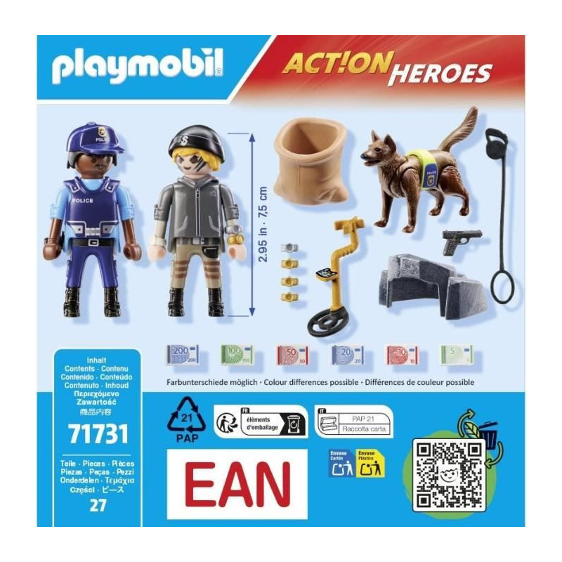 PLAYMOBIL 71731 Police Dog and Thief