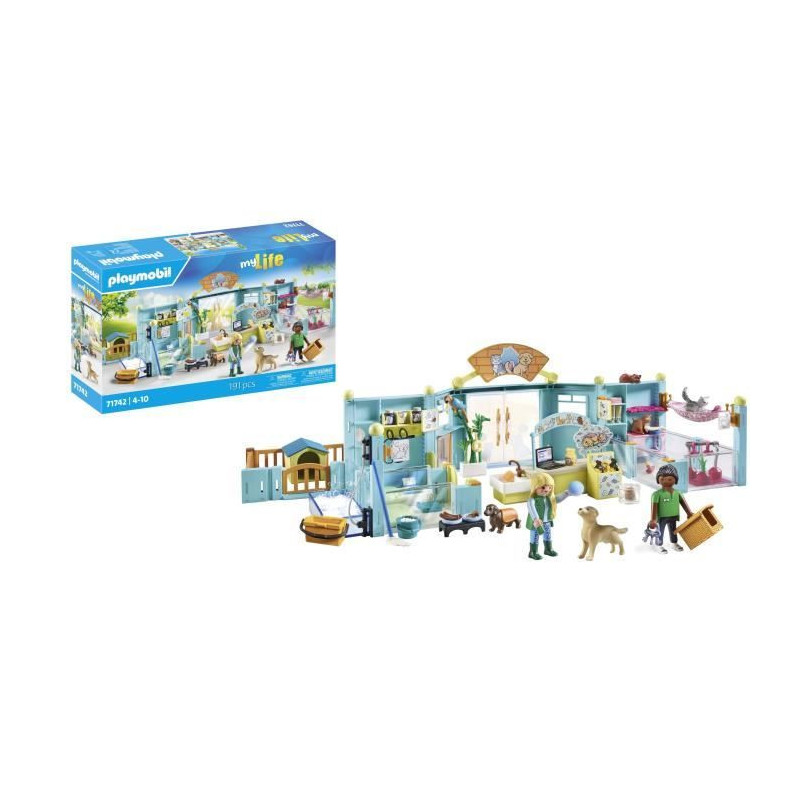 PLAYMOBIL 71742 Animal Hotel Caretakers Accessories