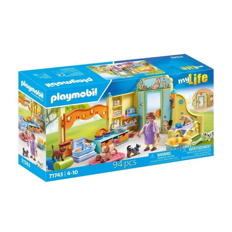 PLAYMOBIL 71743 Care center: 8 dogs and caregiver