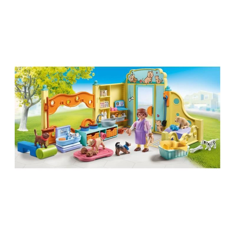 PLAYMOBIL 71743 Care center: 8 dogs and caregiver
