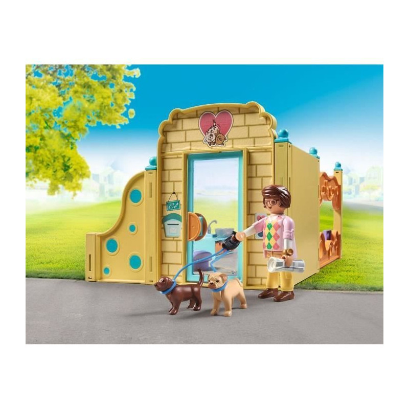 PLAYMOBIL 71743 Care center: 8 dogs and caregiver