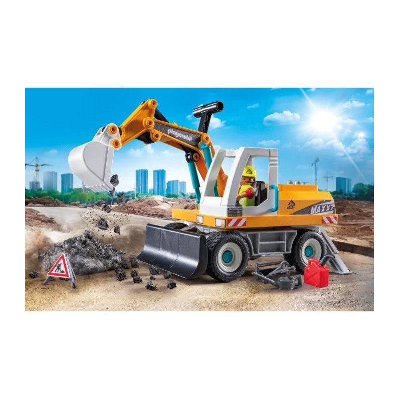PLAYMOBIL 71749 Mechanical Excavator and Worker