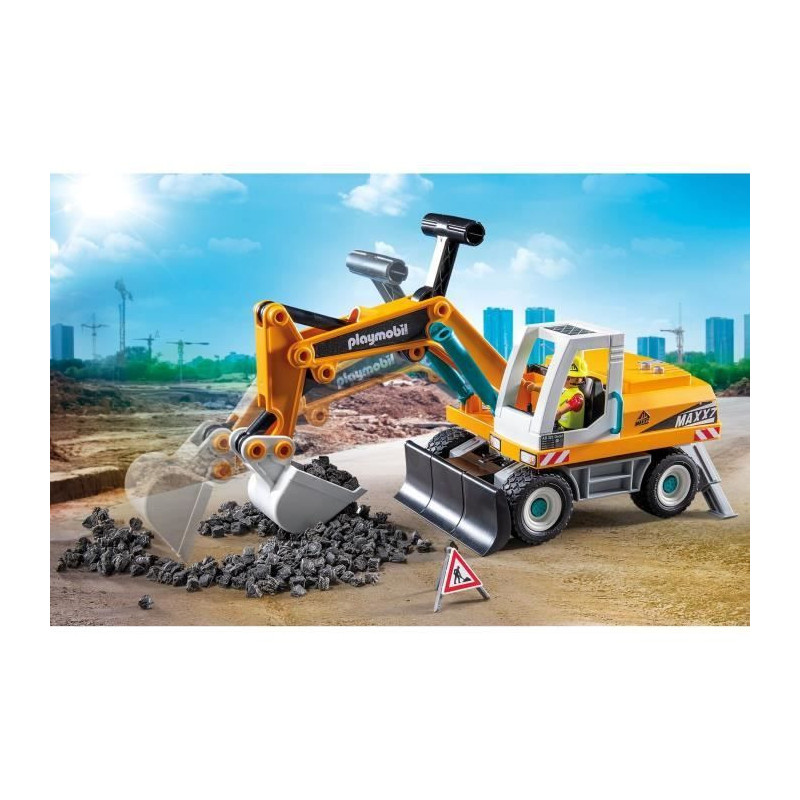 PLAYMOBIL 71749 Mechanical Excavator and Worker