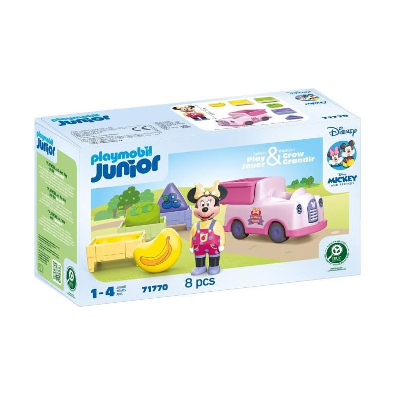 PLAYMOBIL Junior 71770 Minnie with Fruit Cart, Disney, 8 pieces, From