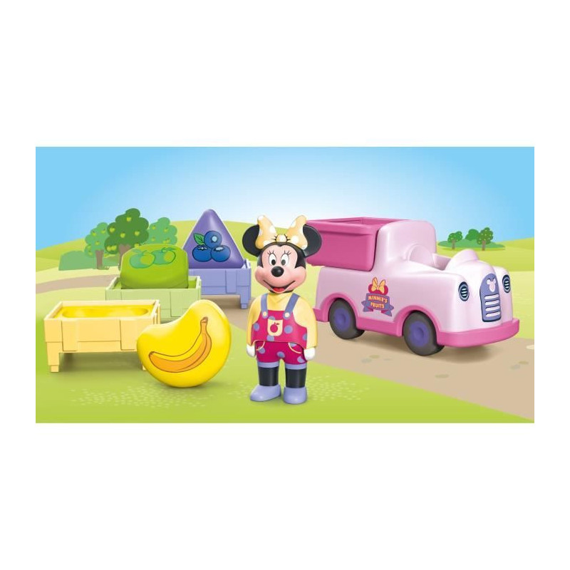 PLAYMOBIL Junior 71770 Minnie with Fruit Cart, Disney, 8 pieces, From