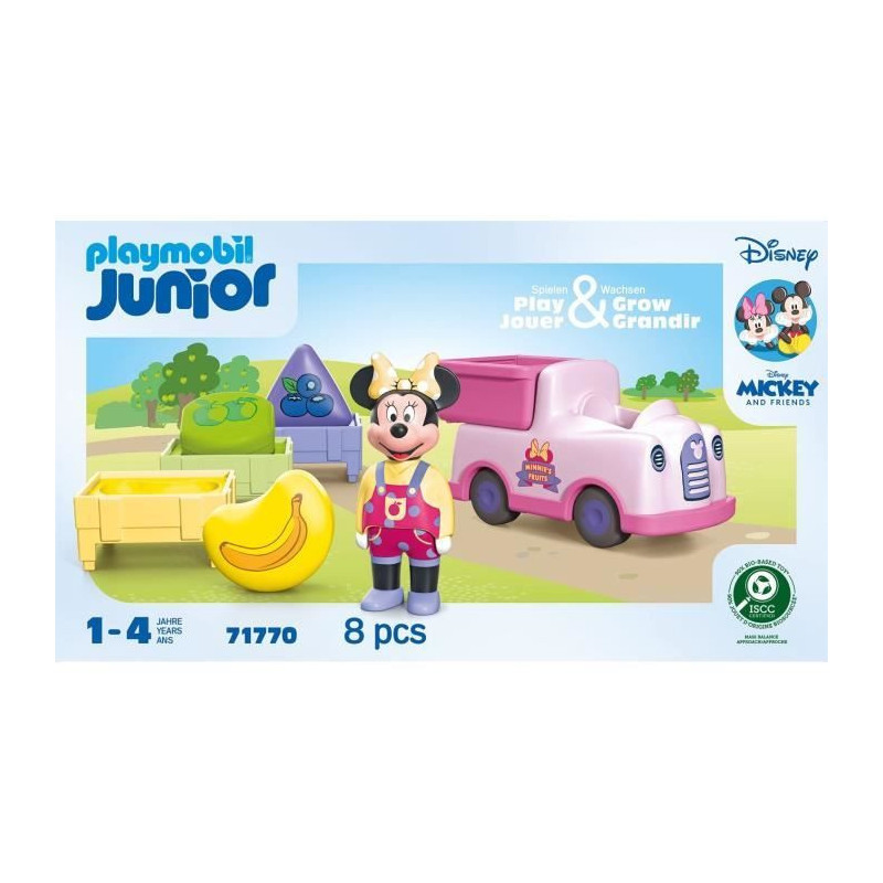 PLAYMOBIL Junior 71770 Minnie with Fruit Cart, Disney, 8 pieces, From
