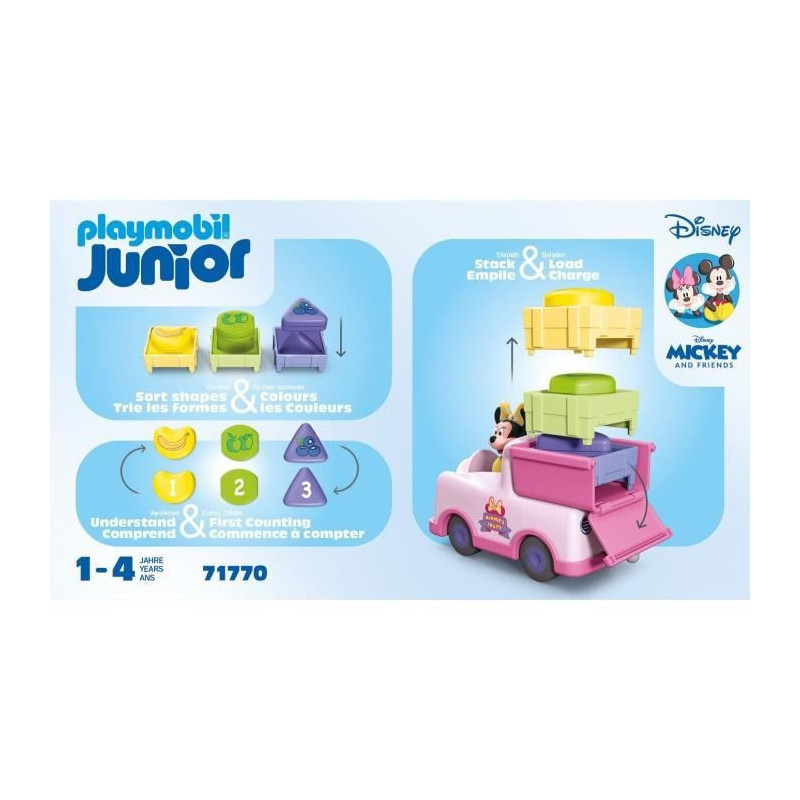PLAYMOBIL Junior 71770 Minnie with Fruit Cart, Disney, 8 pieces, From