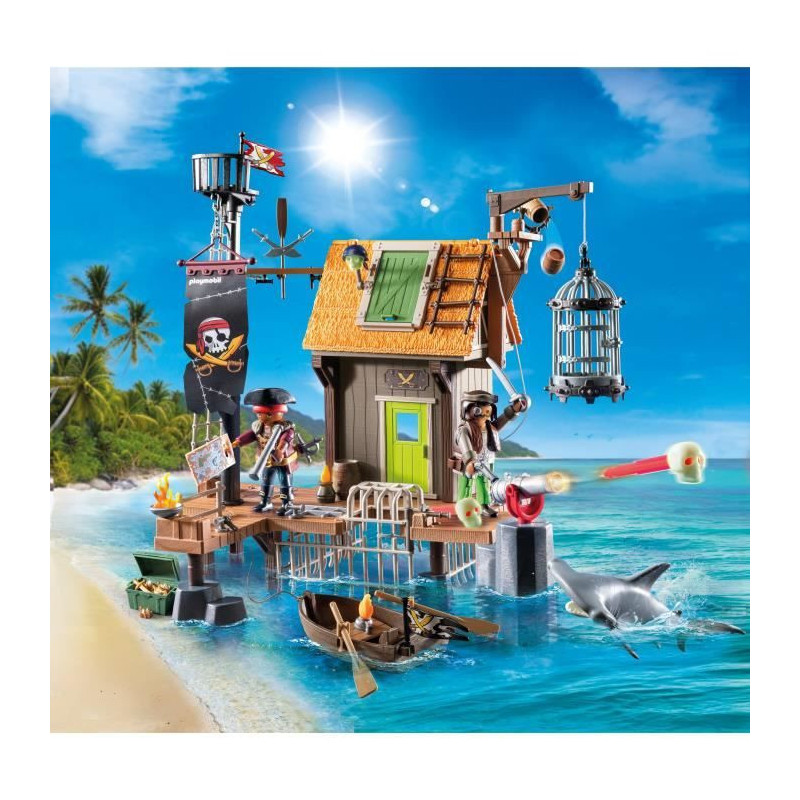 PLAYMOBIL 71792 Pirate Harbor and Lair with Prisons