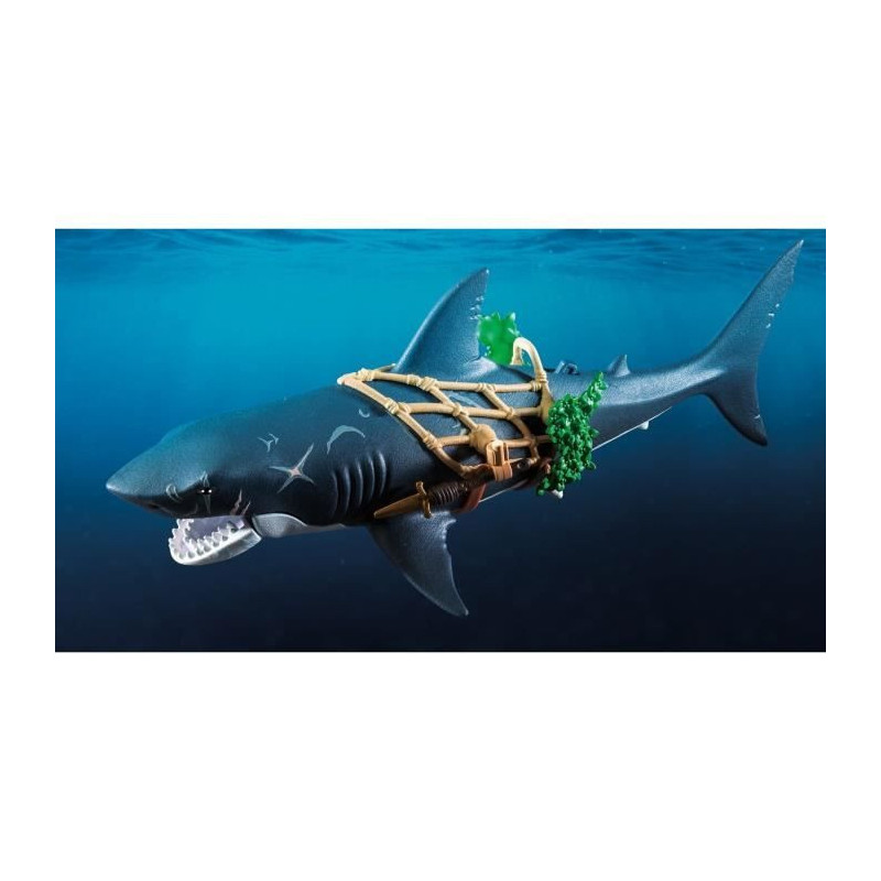 PLAYMOBIL 71793 Pirate and shark with articulated jaw