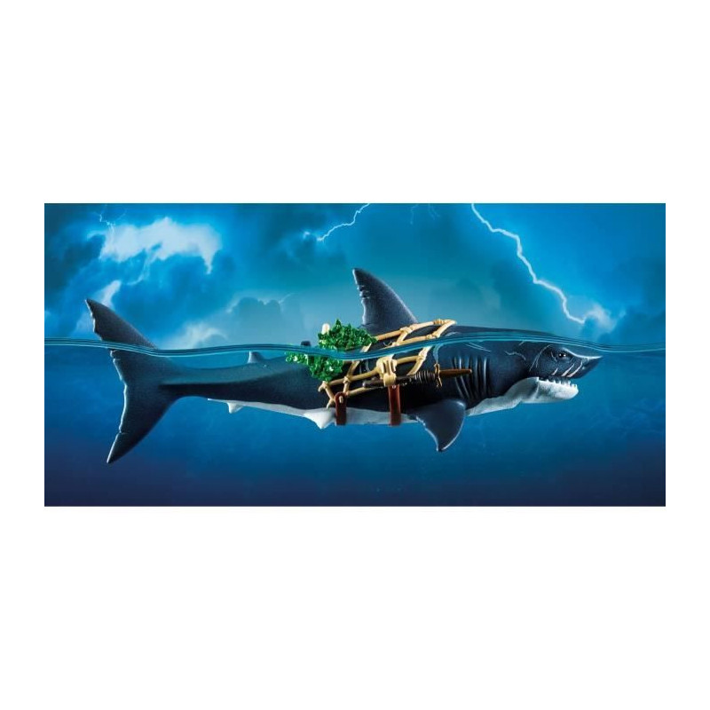 PLAYMOBIL 71793 Pirate and shark with articulated jaw
