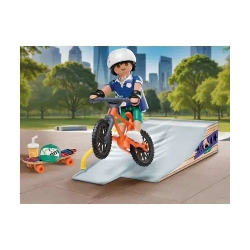 PLAYMOBIL 71798 Snowboarder with Slide Ramp