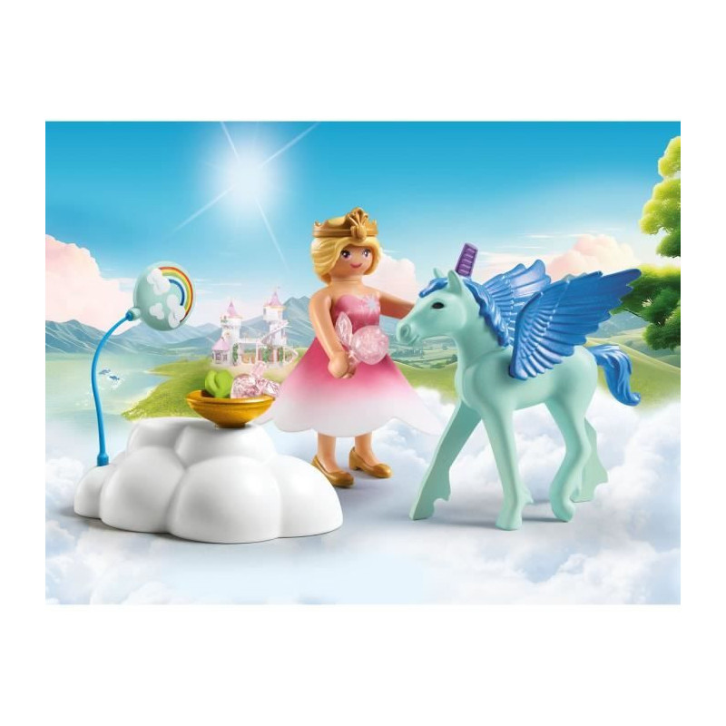 PLAYMOBIL 71802 Princess and Winged Foal with Cloud, Princess Magic, 1