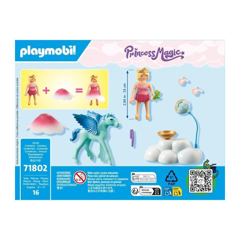 PLAYMOBIL 71802 Princess and Winged Foal with Cloud, Princess Magic, 1