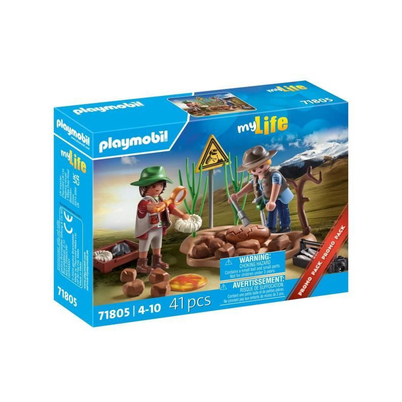 PLAYMOBIL 71805 Researchers and paleontological site with fossils, My