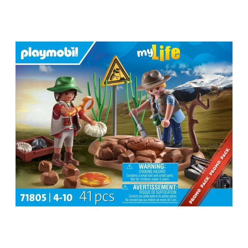 PLAYMOBIL 71805 Researchers and paleontological site with fossils, My