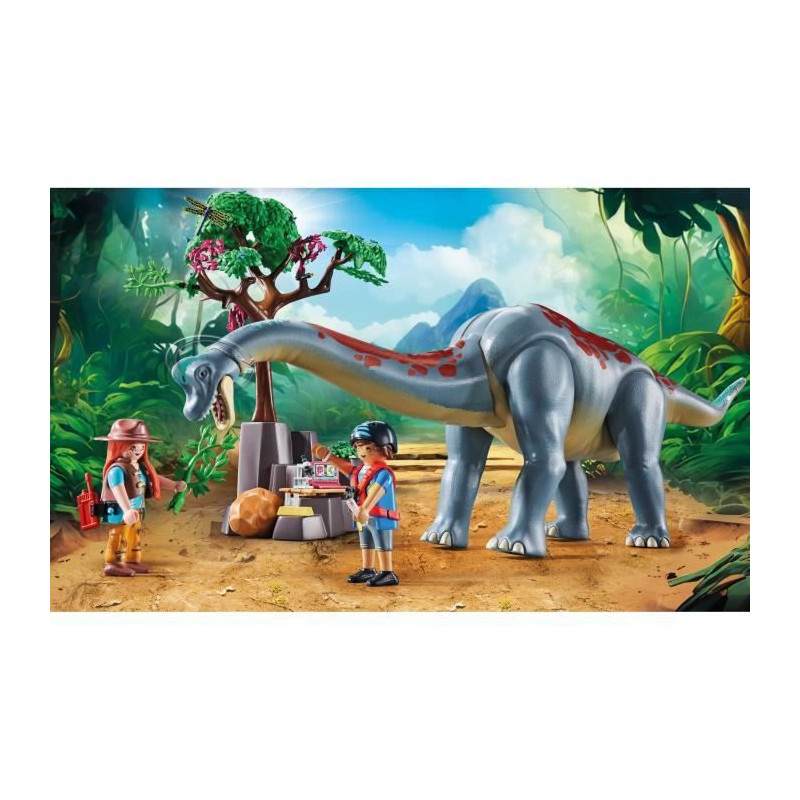 PLAYMOBIL 71819 Brachiosaurus, Explorers, Hovercraft