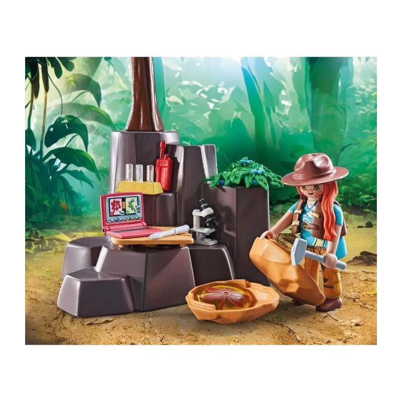 PLAYMOBIL 71819 Brachiosaurus, Explorers, Hovercraft