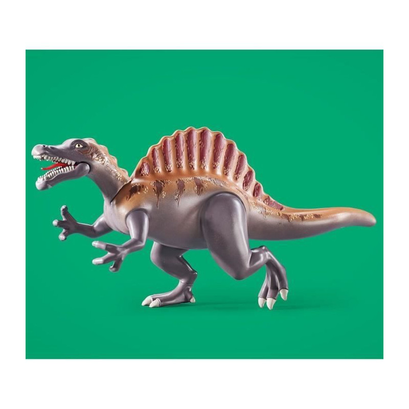 PLAYMOBIL 71820 Spinosaurus, Researcher and Vehicle with Swivel Crane,