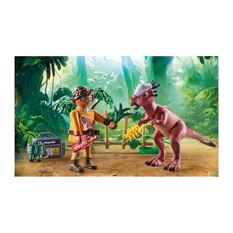 PLAYMOBIL 71822 Stygimoloch, Researcher and Accessories, Dinos, 37 pie