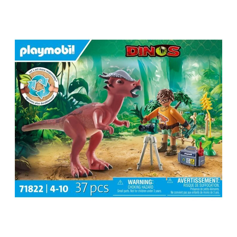 PLAYMOBIL 71822 Stygimoloch, Researcher and Accessories, Dinos, 37 pie