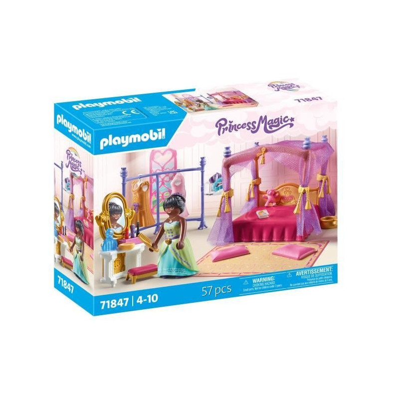 PLAYMOBIL 71847 Princess Bedroom with Four-Poster Bed