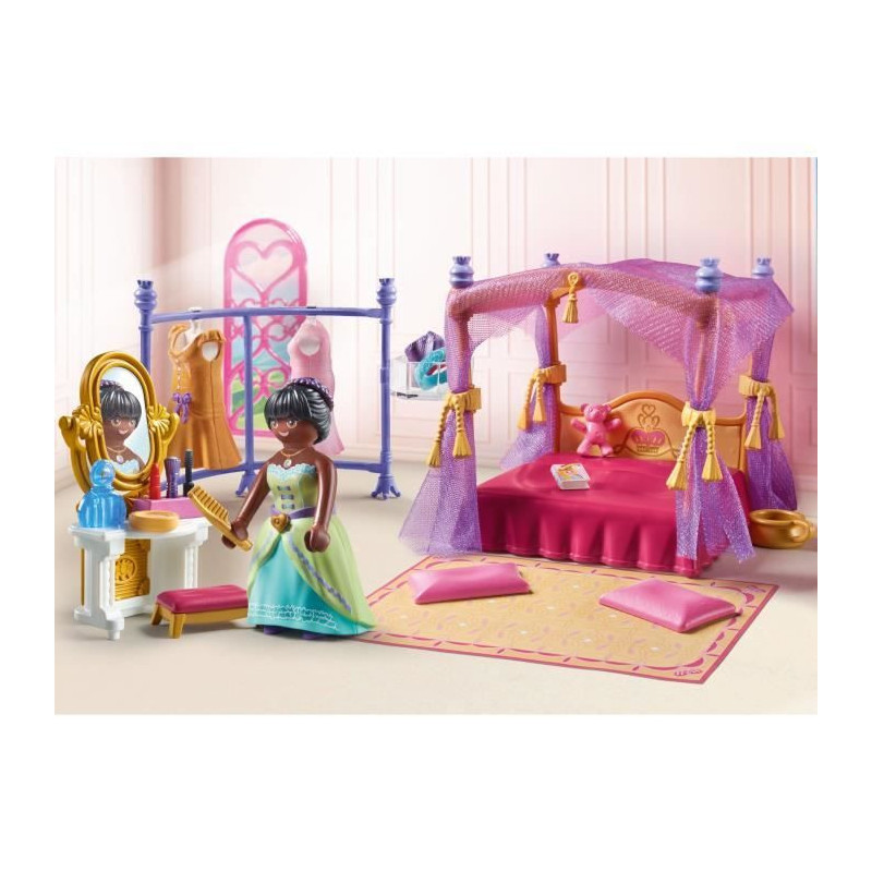 PLAYMOBIL 71847 Princess Bedroom with Four-Poster Bed