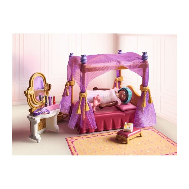 PLAYMOBIL 71847 Princess Bedroom with Four-Poster Bed