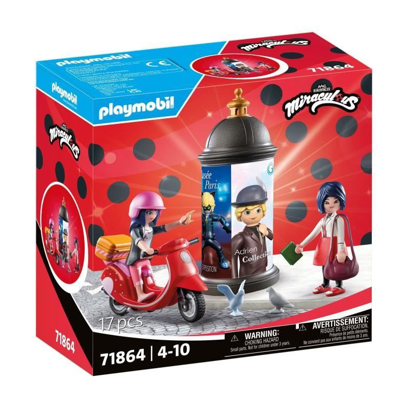 PLAYMOBIL 71864 Miraculous: Marinette on scooter & Kagami