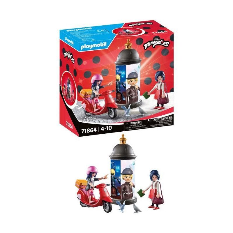 PLAYMOBIL 71864 Miraculous: Marinette on scooter & Kagami