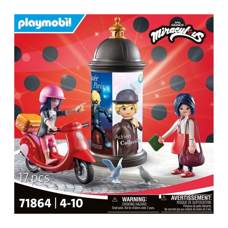 PLAYMOBIL 71864 Miraculous: Marinette on scooter & Kagami