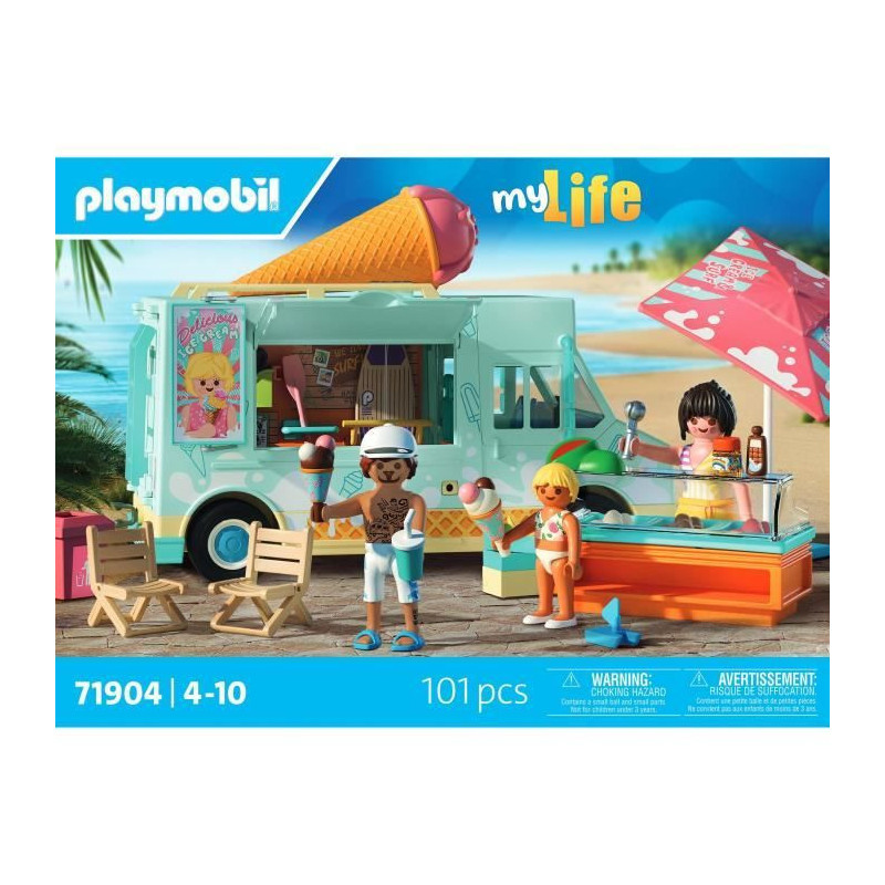 Playmobil 71904 Ice Cream Truck & 3 Figures, Beach Vacation