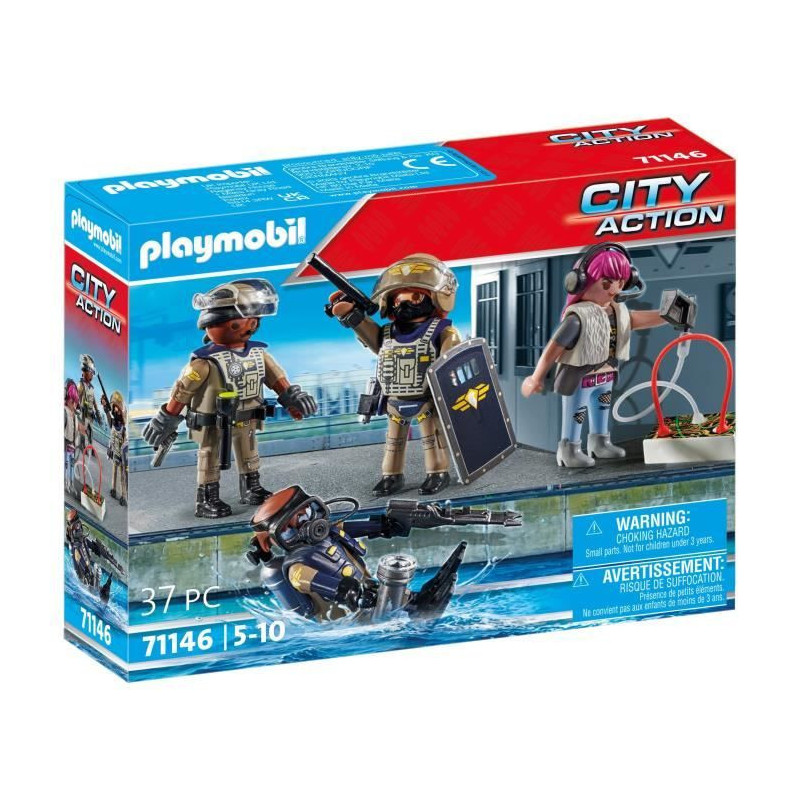Playmobil 71146 Special Forces Team with Bandit, Policemen